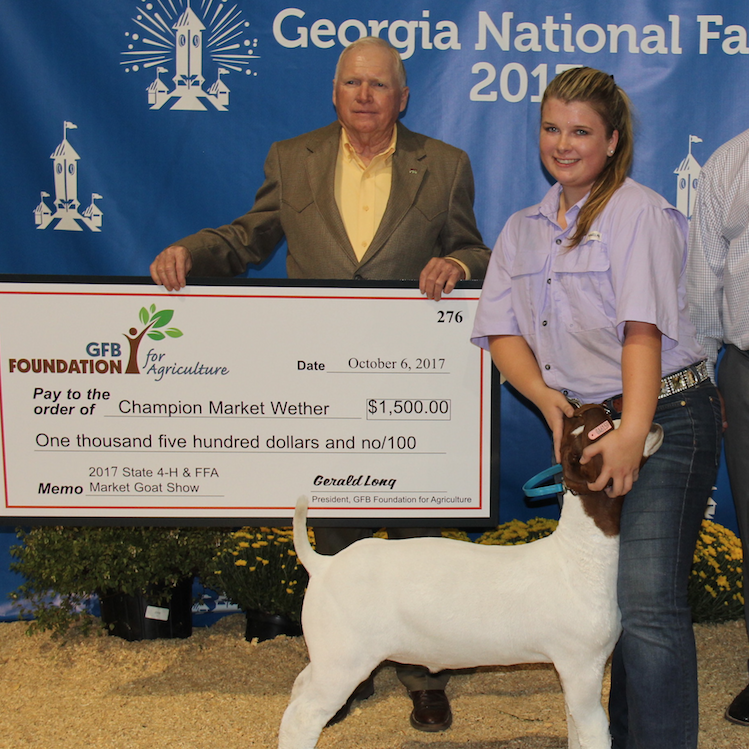 GFB presents grand prizes for Jr. National goat and lamb winners
